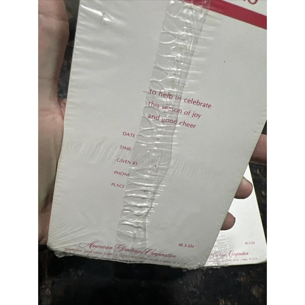 Vintage ︱American Greetings︱Holiday Party Invitations︱Set of 2︱16 Total Cards